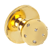 Vergoldeter Kochknopf mit 15 Brillantensplittern