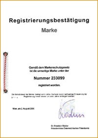 Markenanmeldung &Ouml;sterreich