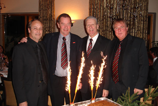 LGF Mag. Kurt Perner , Ewald Jonke, Pr�sident Mag. Gerhard Widmann , Kurt �fler
