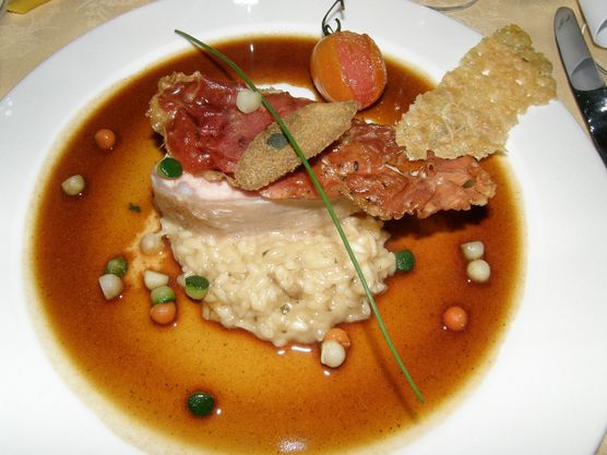 Saltimbocca (Spring in den Mund) auf Risotto